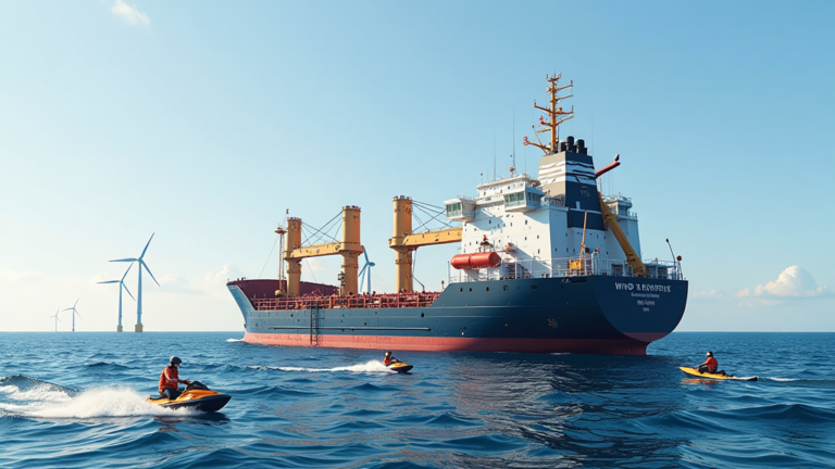 bauarbeiten offshore windpark