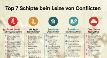 Das sind die Top 7 Schritte beim Lösen von Konflikten