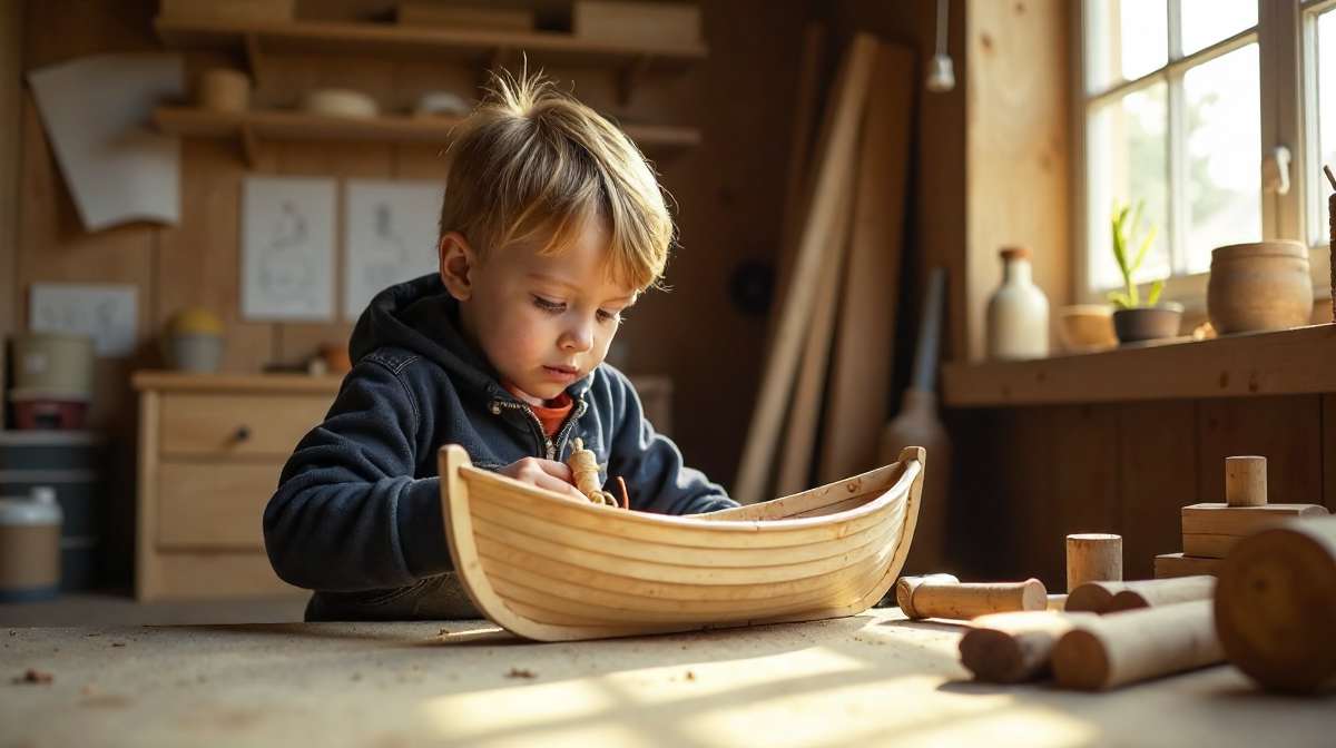 Bootsbau mit Kind: Technik, Kreativität und Pädagogik vereint