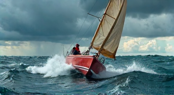 Ich als Segler und Abenteurer in stürmischen Gewässern (1/10)