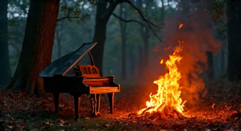 Künstlerische Reflexion über das Thema Brand (10/10)