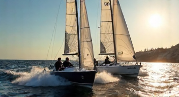 Ich erinnere an den Wettbewerb der 49erFX (1/10)